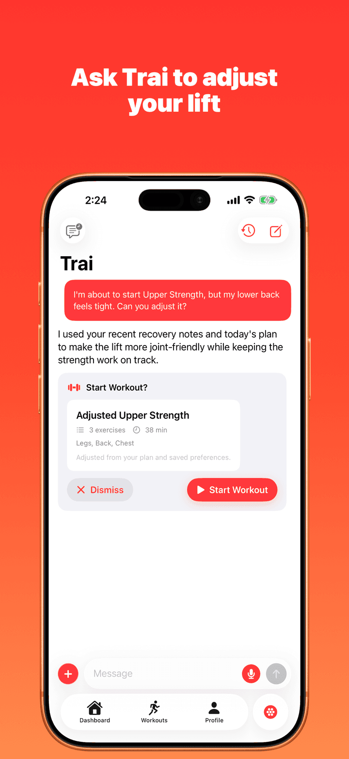 Trai coaching chat