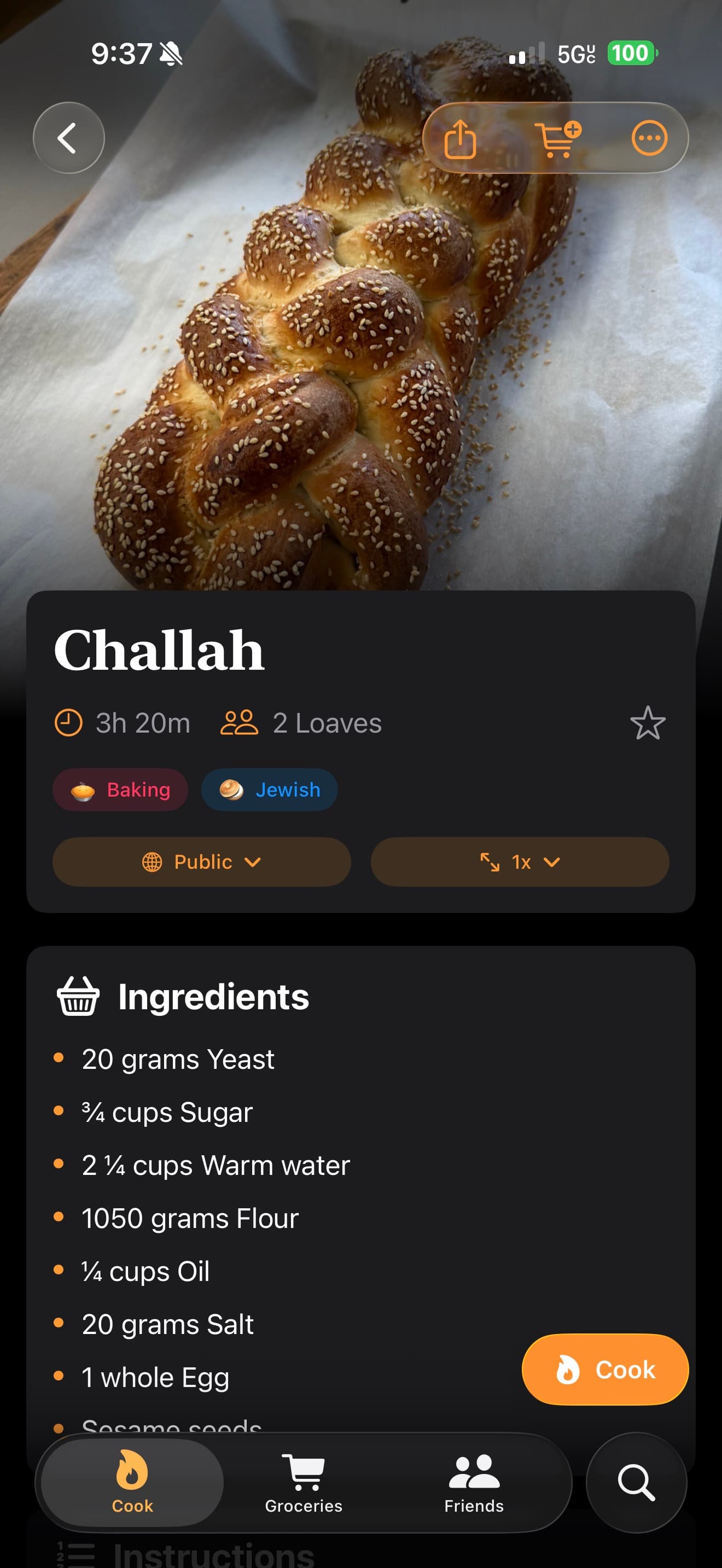 Recipe View