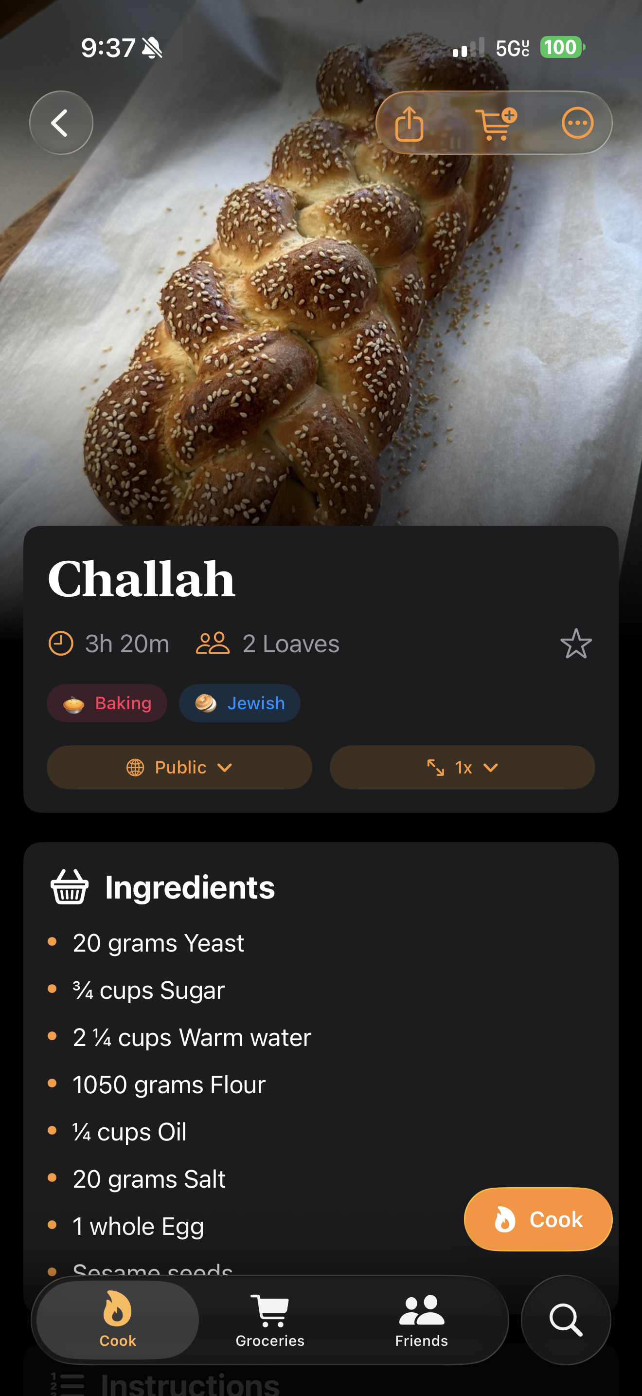Recipe View