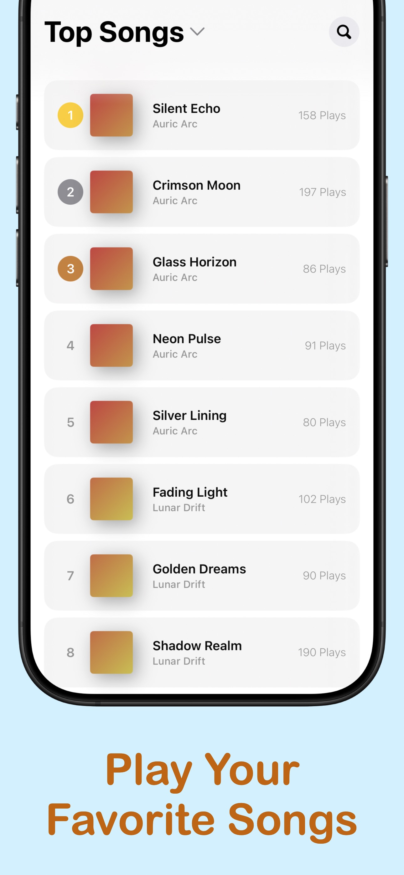 Top Songs View